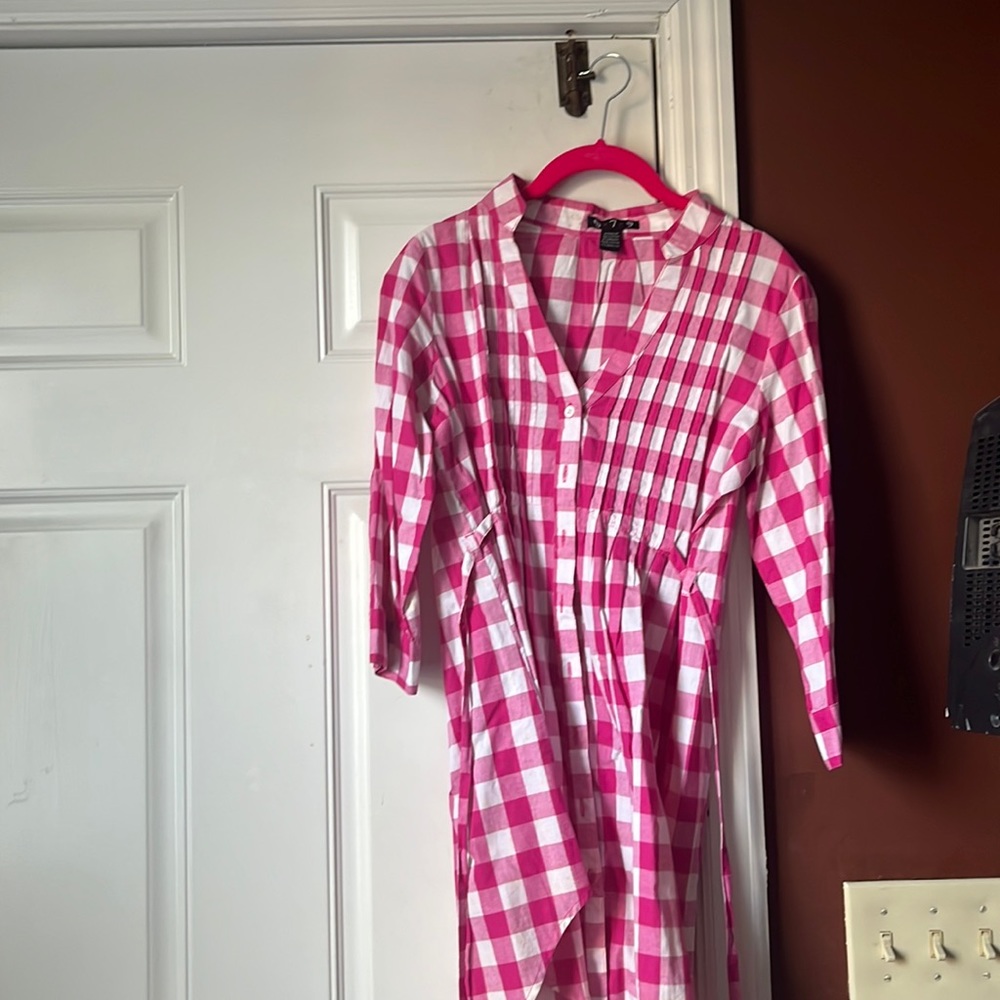 Plaid shirt dress!